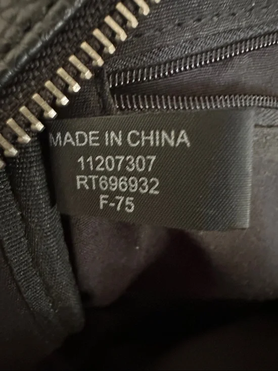 Black faux leather GUESS Backpack with Rainbow Question Mark Graphic - Picture 5 of 10